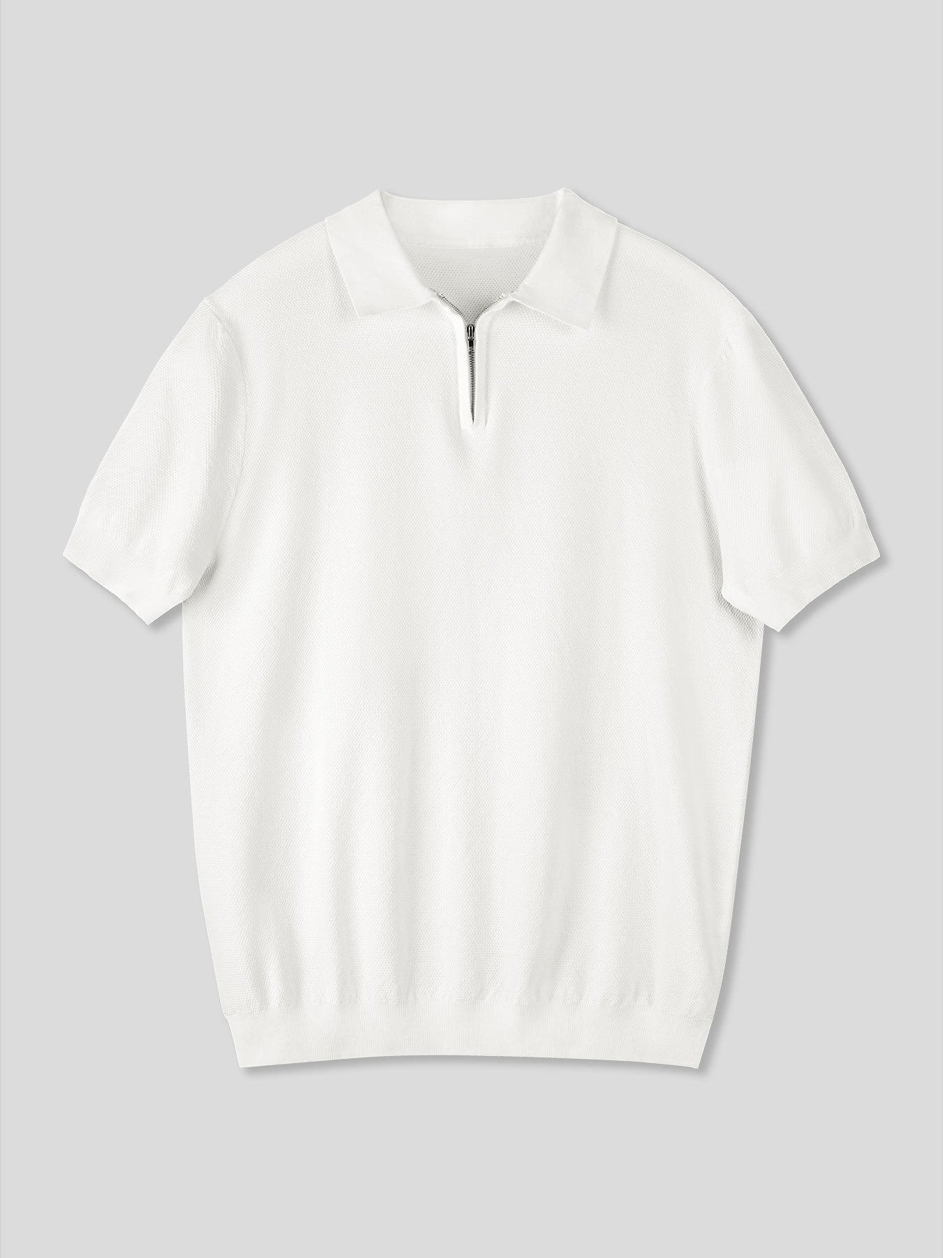 Flextejido Active tejidoted Zip Polo