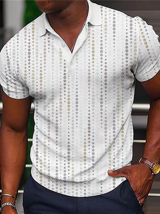 Camisa polo de manga corta estampado Pullover