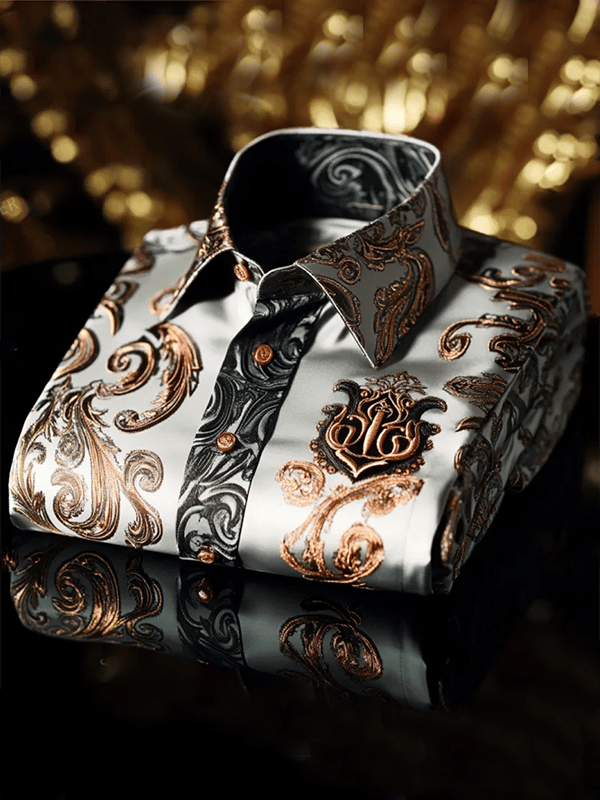 Camisa de lujo Gorgeous de manga larga para hombre