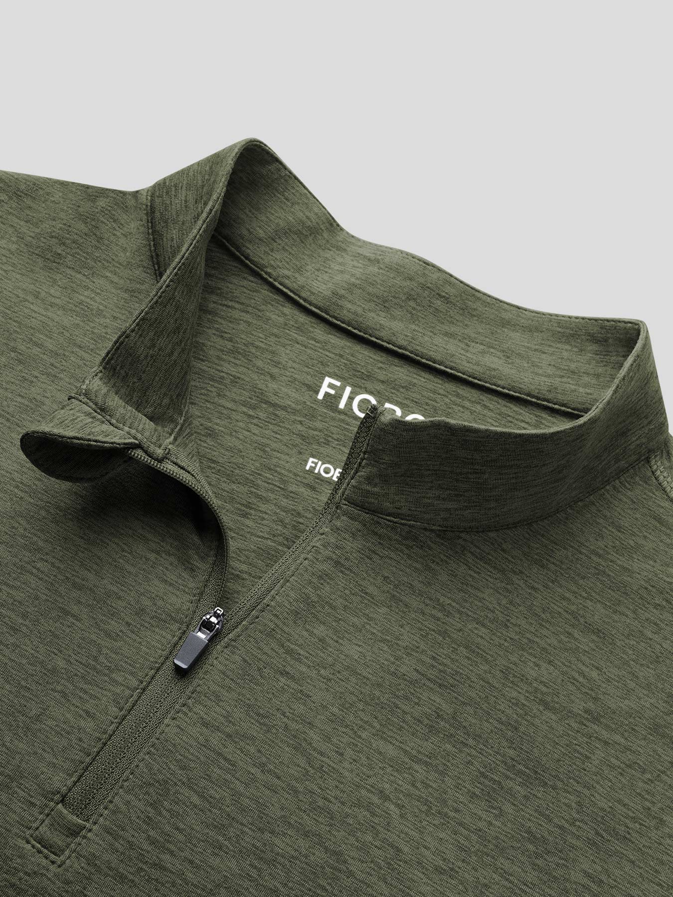 Velou Half Zip de manga larga Tee