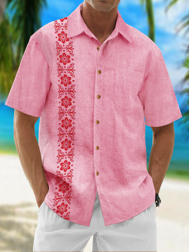 Camisa Moisture Wicking a rayas Botanical Bowling