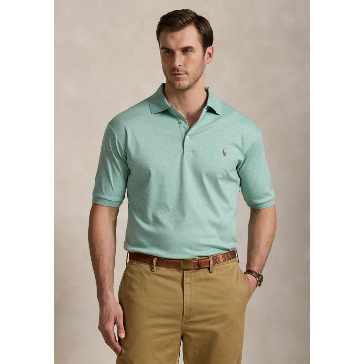 Big & Tall Soft Cotton Polo Shirt - 1