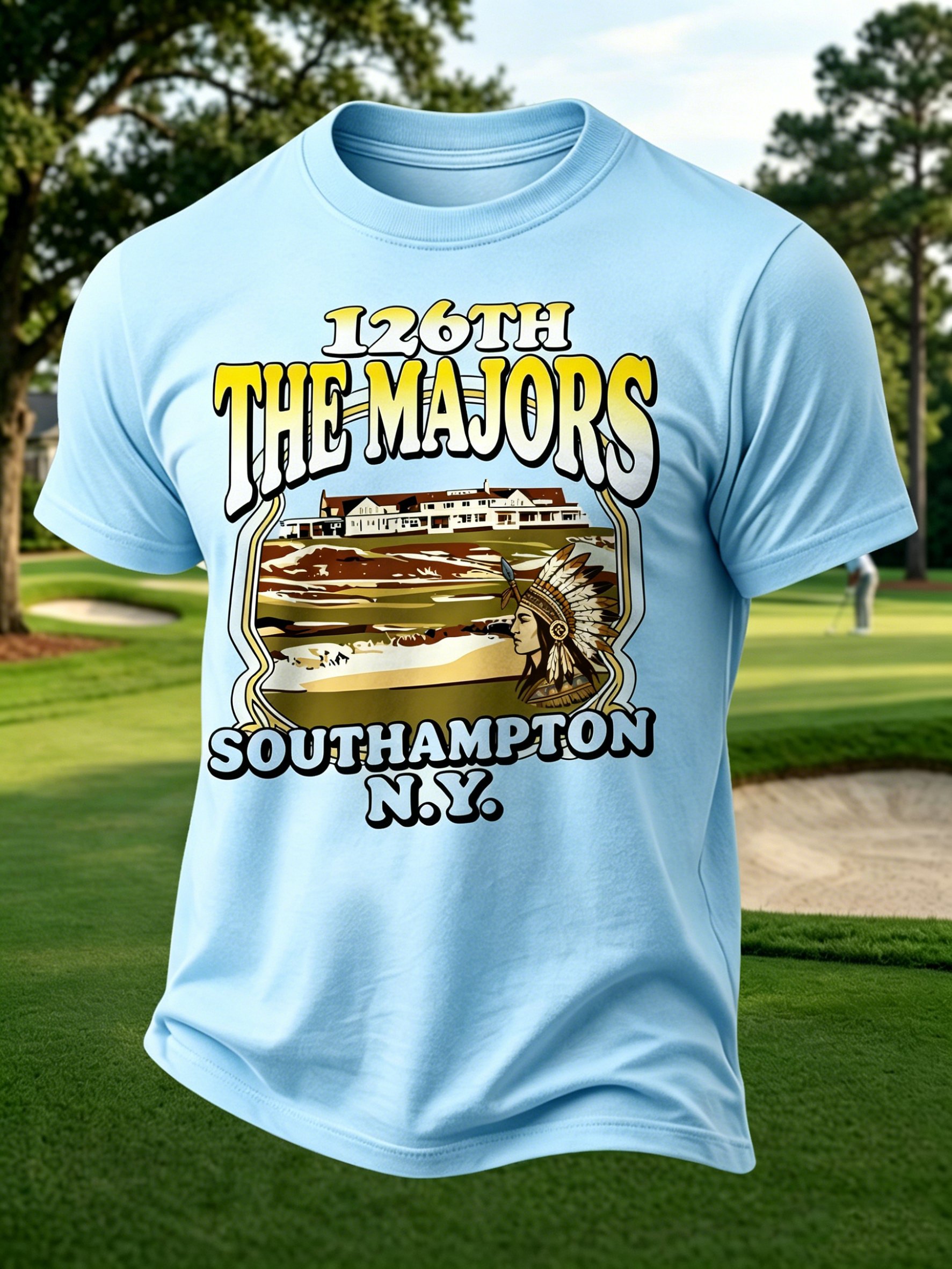 Golf Enthusiast estampado casual Tops para hombre
