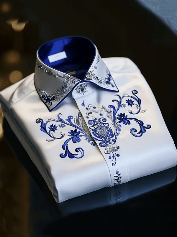 Camisa de lujo Gorgeous de manga larga para hombre