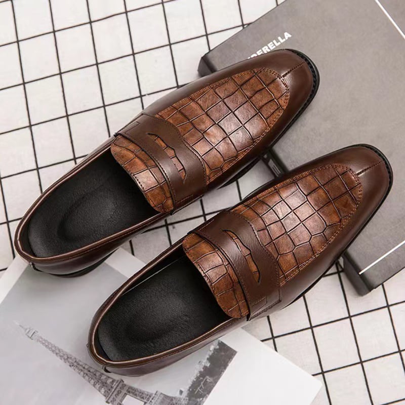 Zapatos ejecutivo casual cuero para hombre