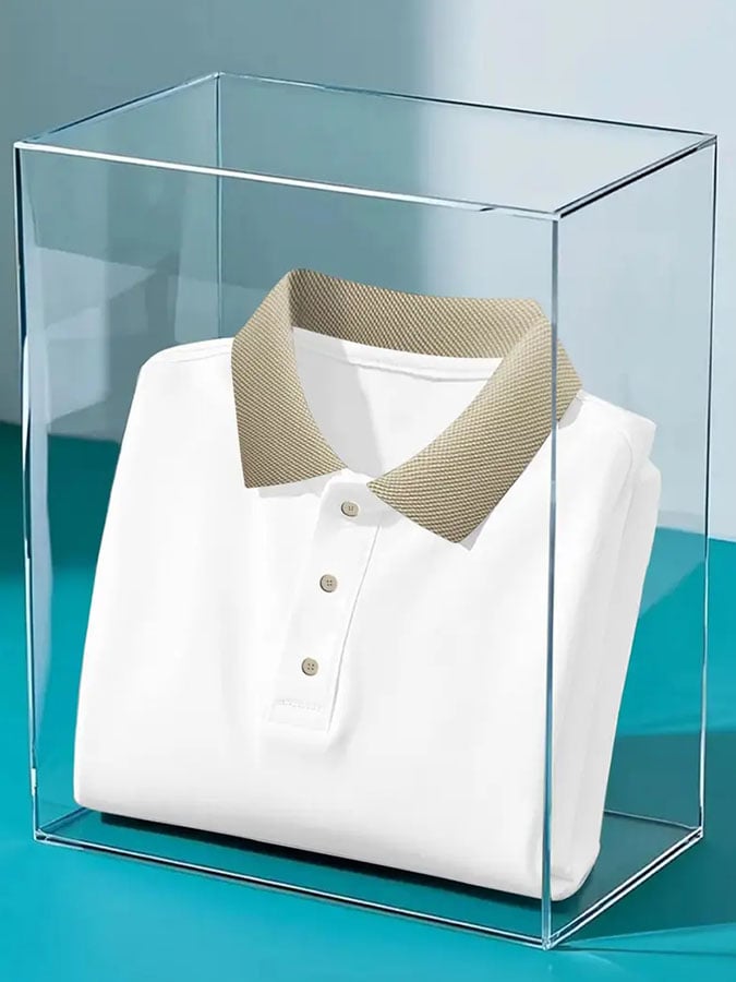 Camisa polo casual clásico Contrast diseño de manga corta para hombre