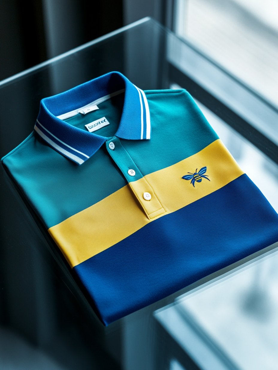 Camisa polo Check ejecutivo casual de manga corta para hombre