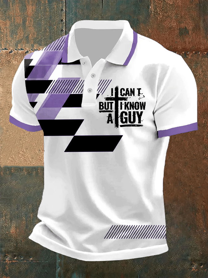 Camisa polo I Can't But I Know A Guy estampado para hombre
