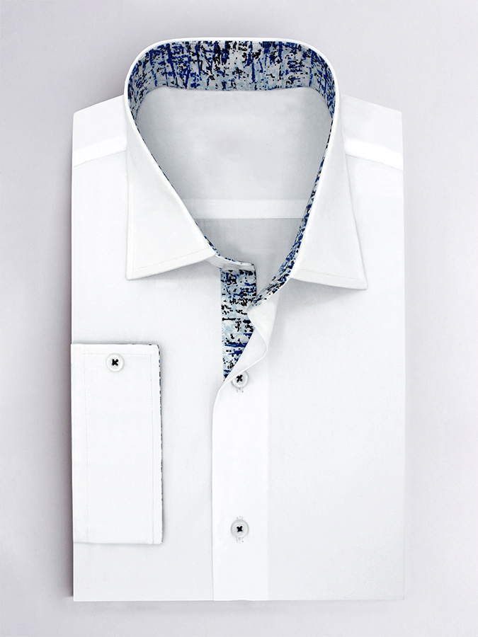 Camisa geométrico Design ejecutivo casual para hombre