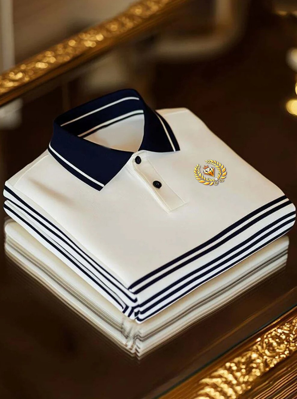 Camisa polo ejecutivo casual Button de manga corta para hombre