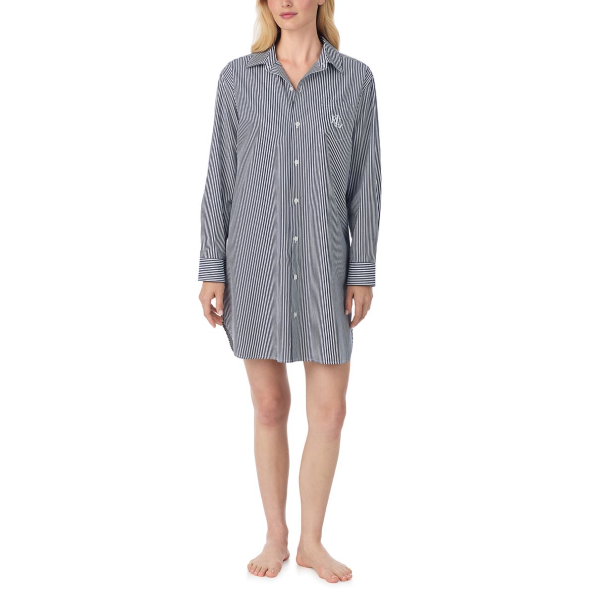 Signature Long Sleeve His Shirt Sleepshirt - 6