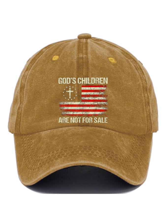 Gorras casual God'S Children Are Not For Sale estampado Baseball