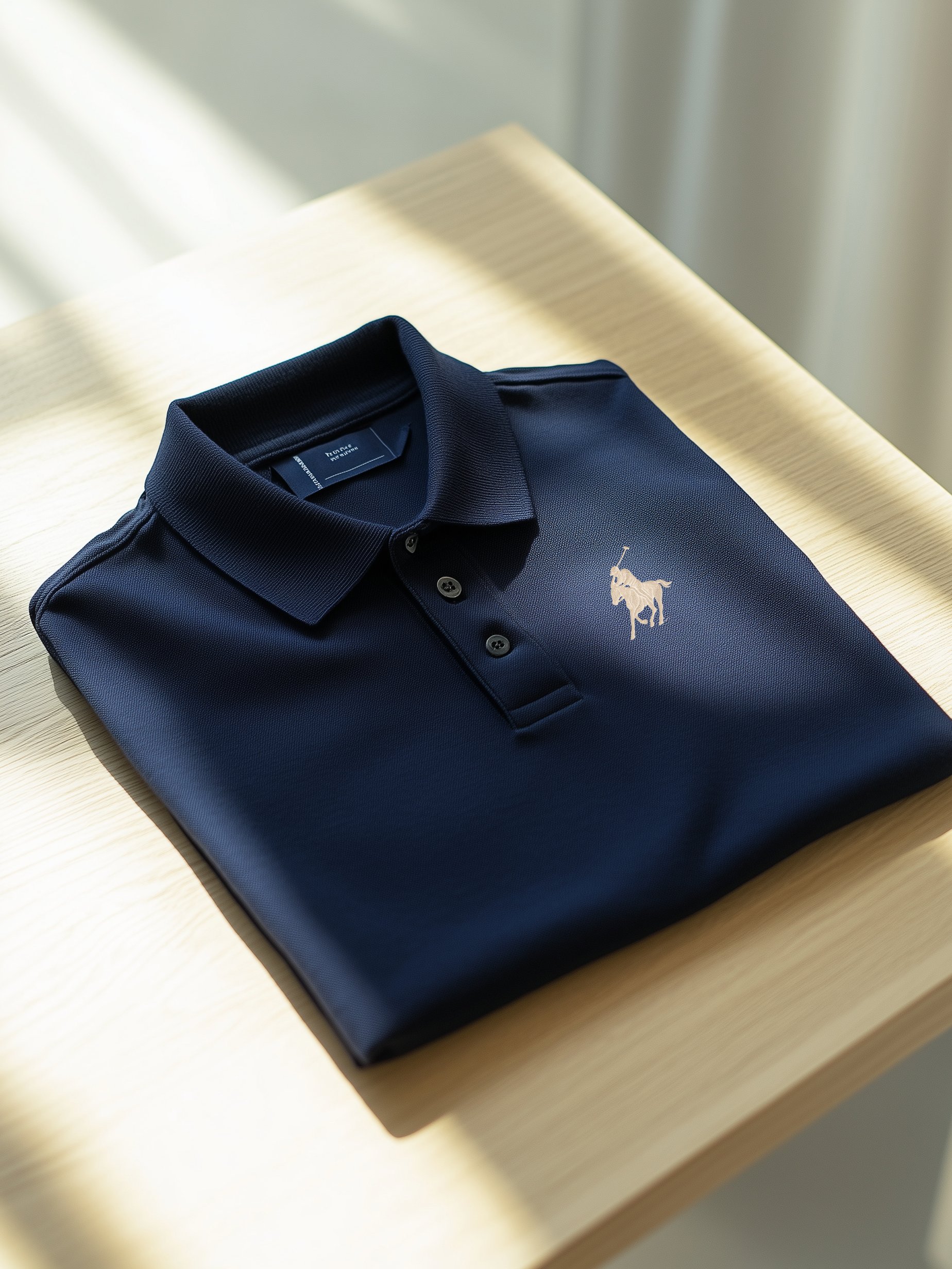 Camisa polo clásico ejecutivo Old Money Button de manga corta para hombre