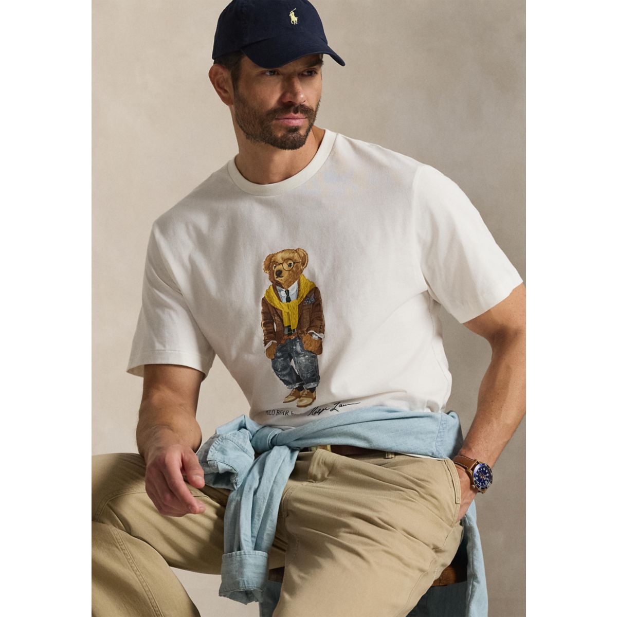 Big & Tall Polo Bear Jersey T-Shirt - 4