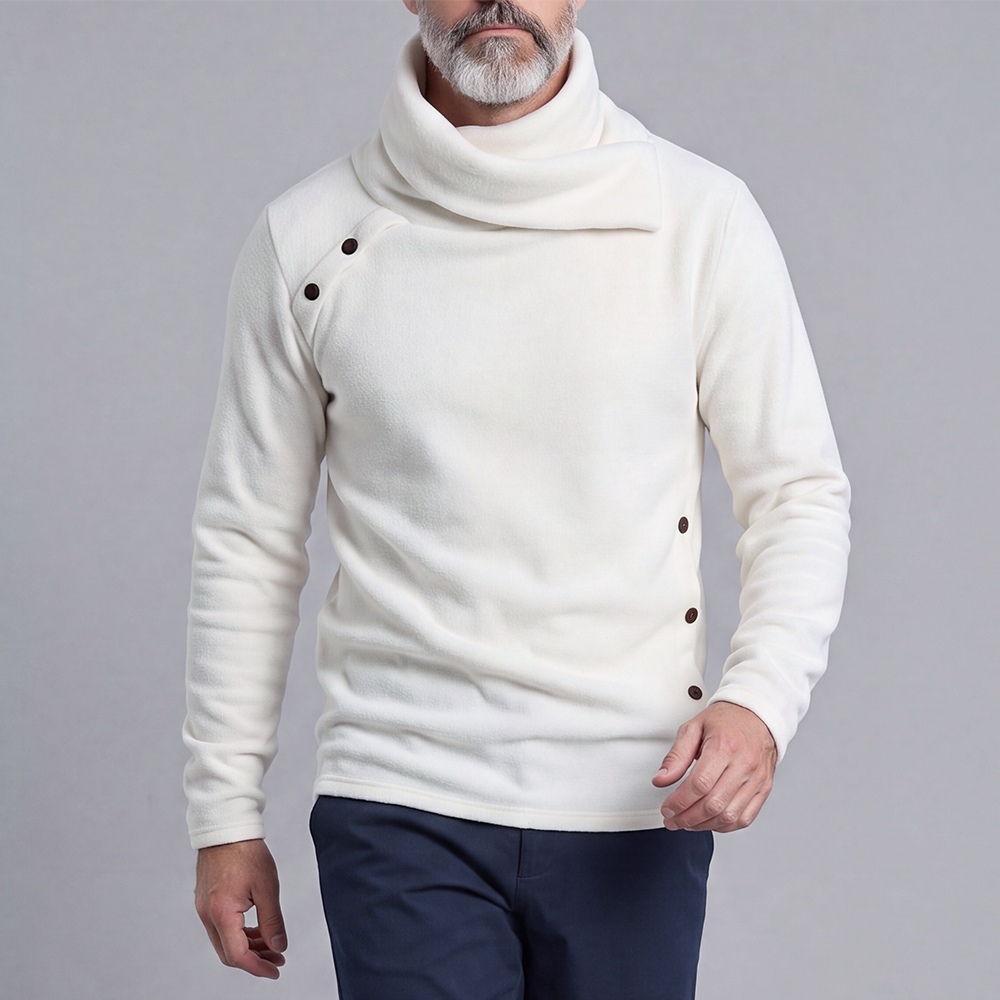 Crew-Neck de manga larga Sweater para hombre
