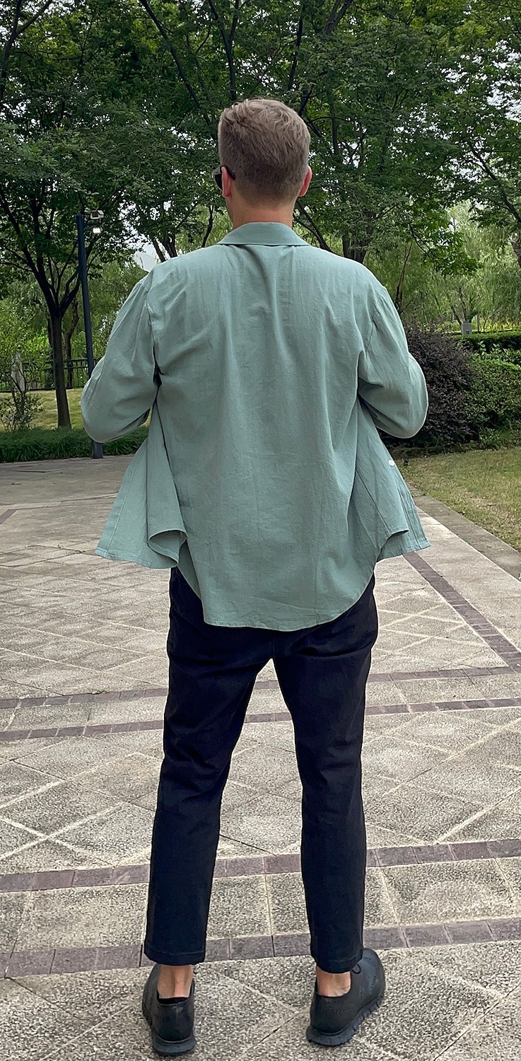 Camisa de lino Summer camisa Beach Wear casual camisa Button Up camisa Plain casual para uso diario Black White Pink Navy Blue de manga larga solapa Spring & Summer Clothing Apparel para hombre - vista 4