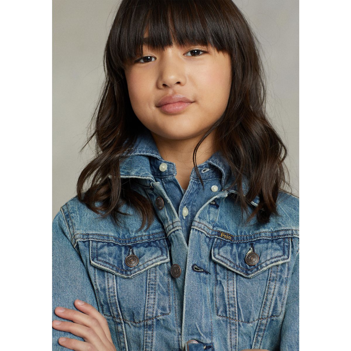 Girls 7-16 Denim Trucker Jacket - 2