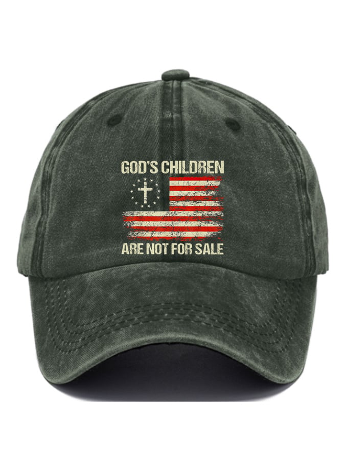 Gorras casual God'S Children Are Not For Sale estampado Baseball