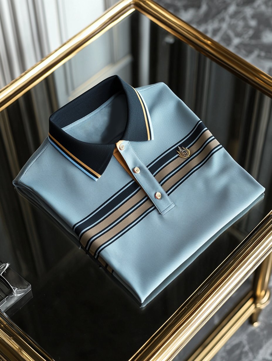 Camisa polo ejecutivo casual Button de manga corta para hombre