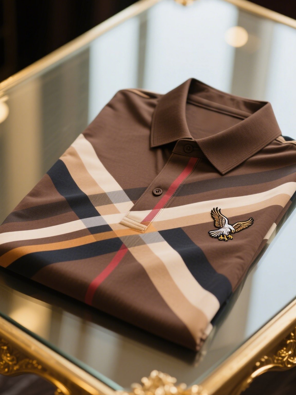 Camisa polo ejecutivo casual Button de manga corta para hombre