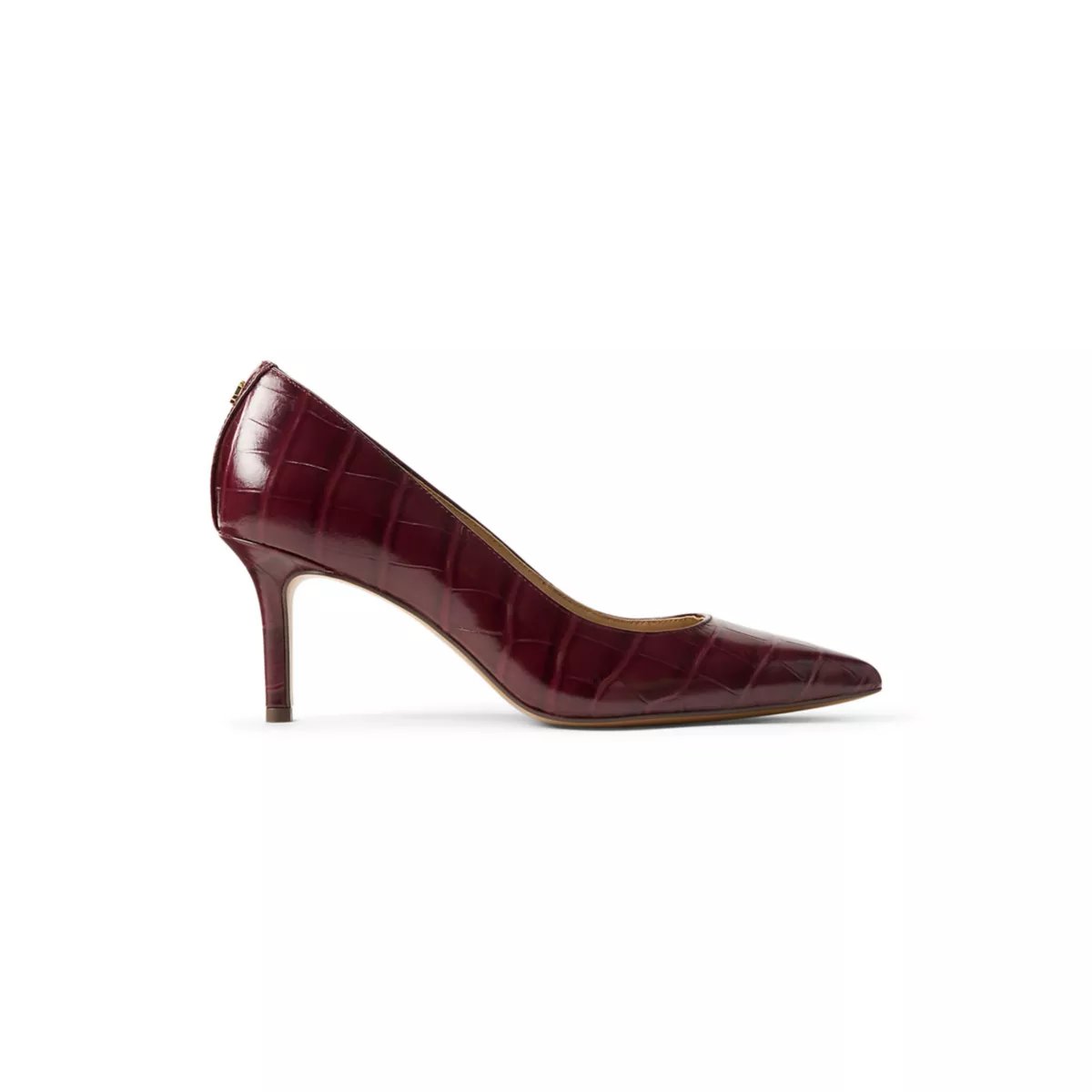 Lanette Croc-Embossed Leather Pumps - 2