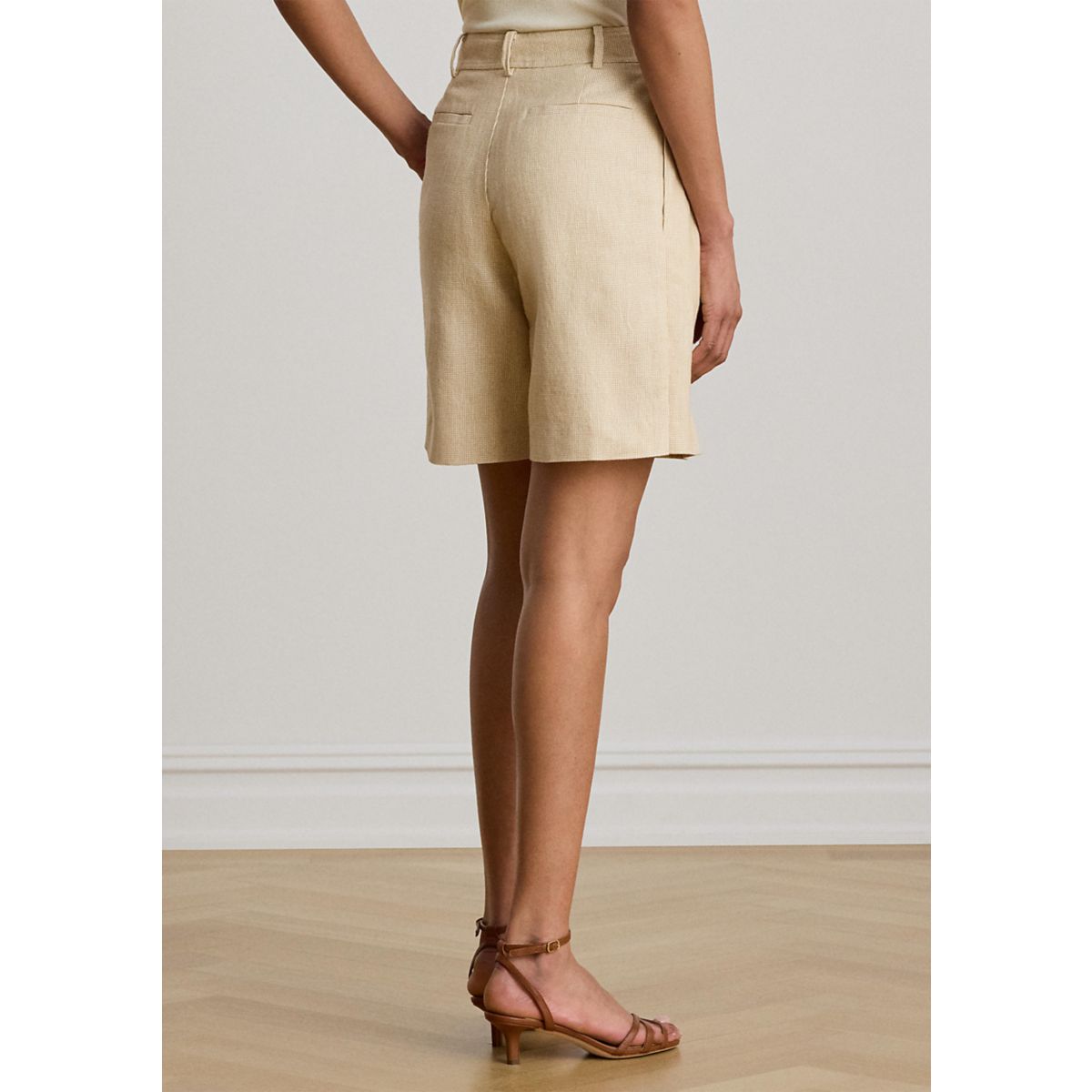 Pleated Linen-Cotton Tweed Bermuda Shorts - 2