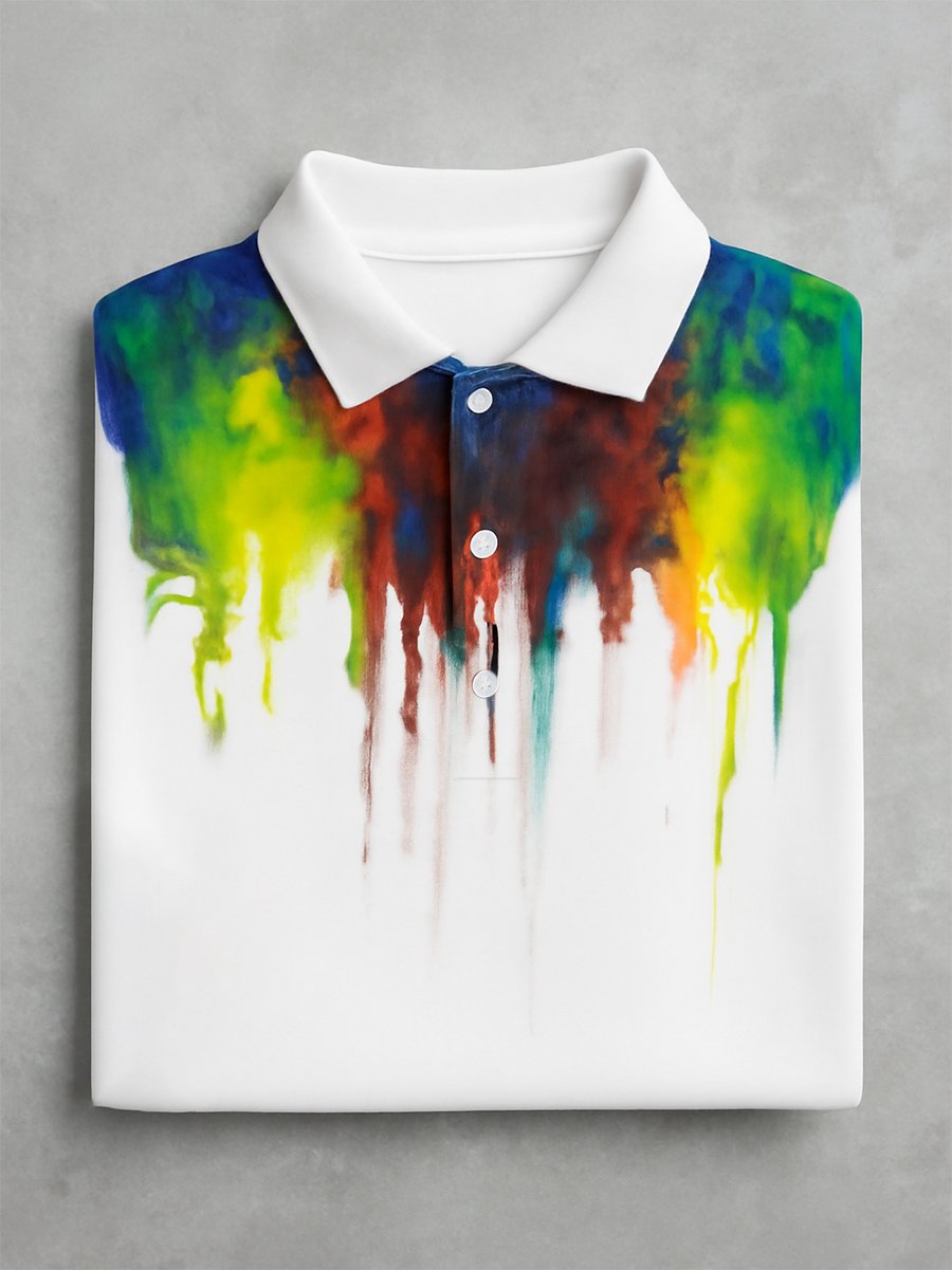 Camisa polo ejecutivo casual Button de manga corta para hombre