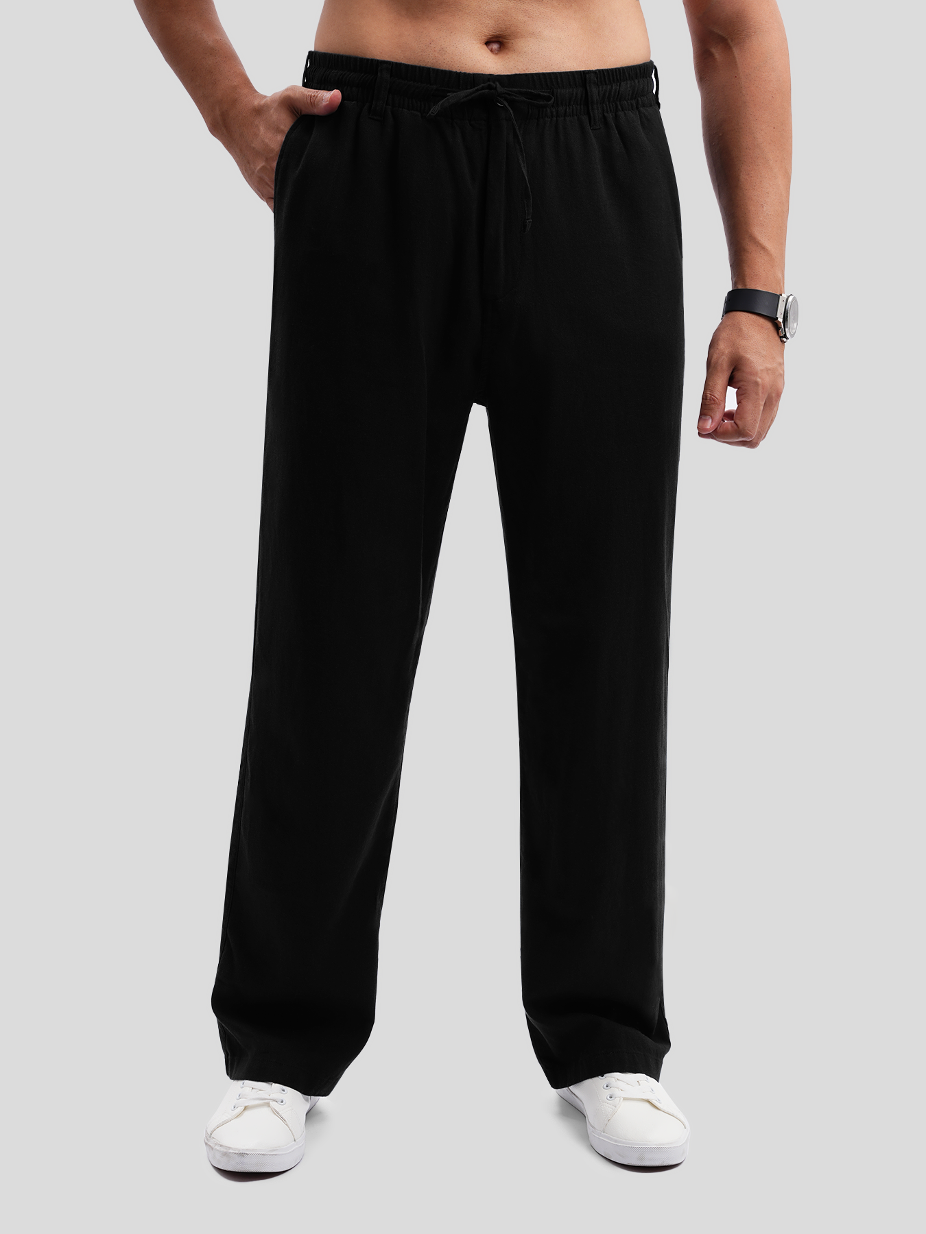 DreamWear Italian de lino Elastic Drawstring Pant