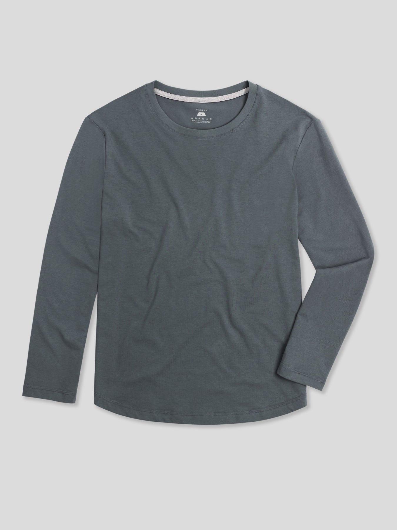 StaySmooth de manga larga Curve Hem Tee:clásico Fit