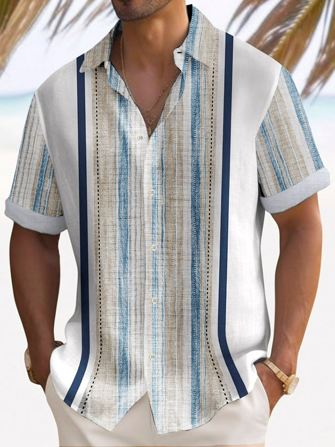 Estampado casual Resorcamiseta para hombre