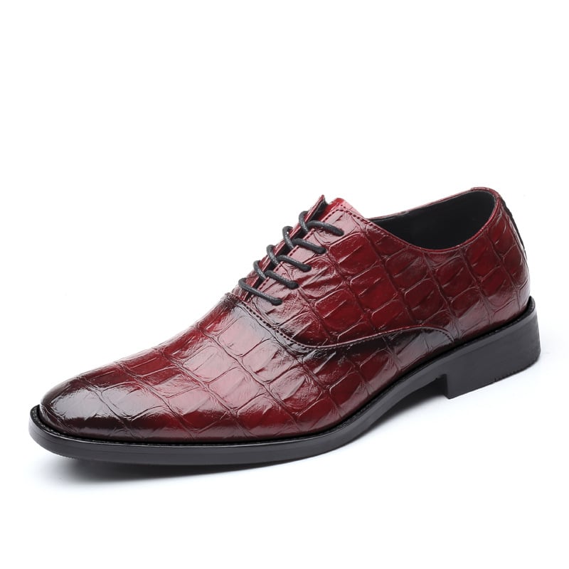Zapatos ejecutivo casual British Style de moda cuero para hombre