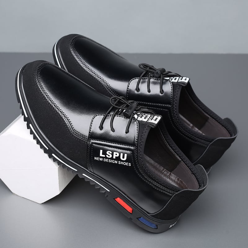 Zapatos ejecutivo casual Simple de moda cuero para hombre