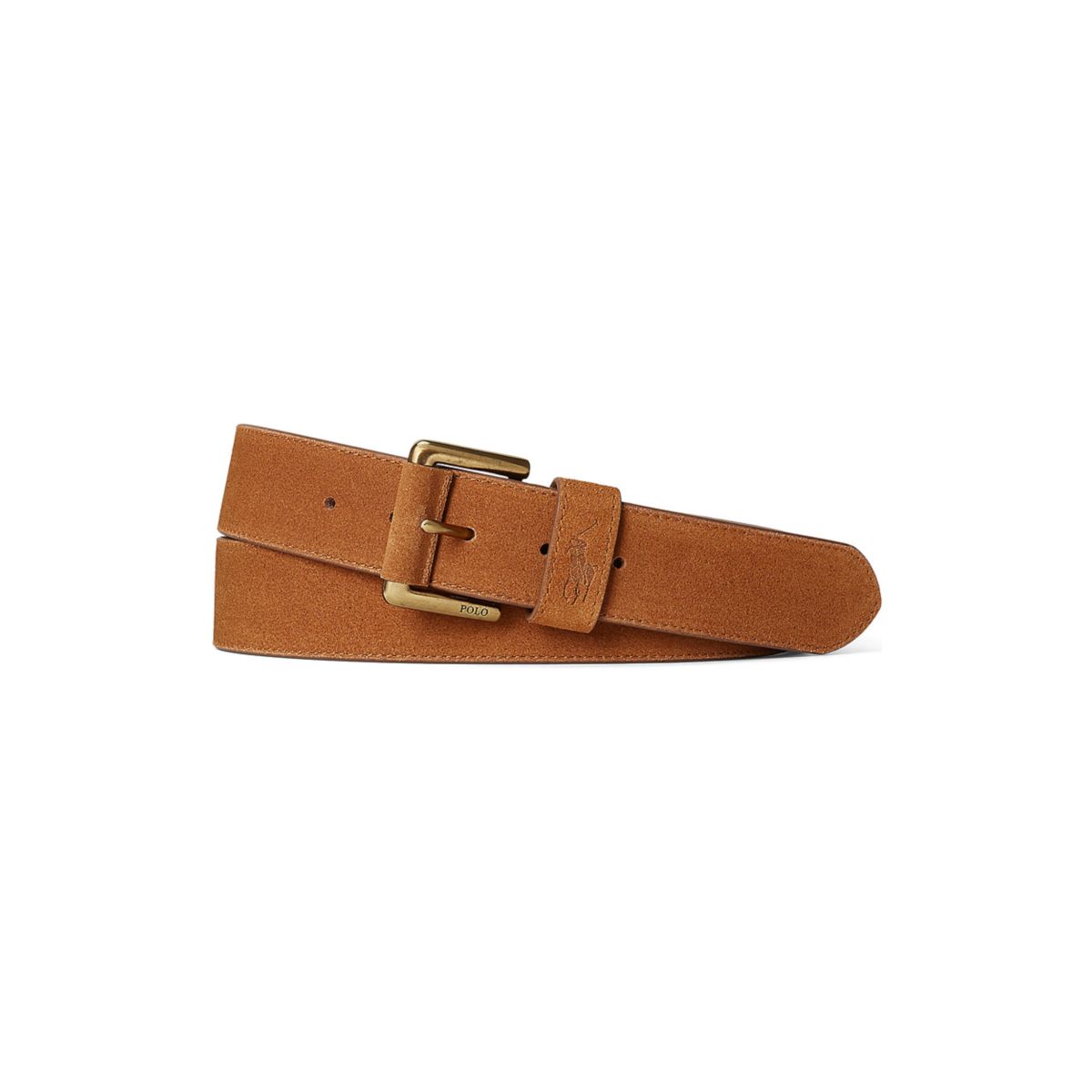 Roller-Buckle Suede Belt - 3