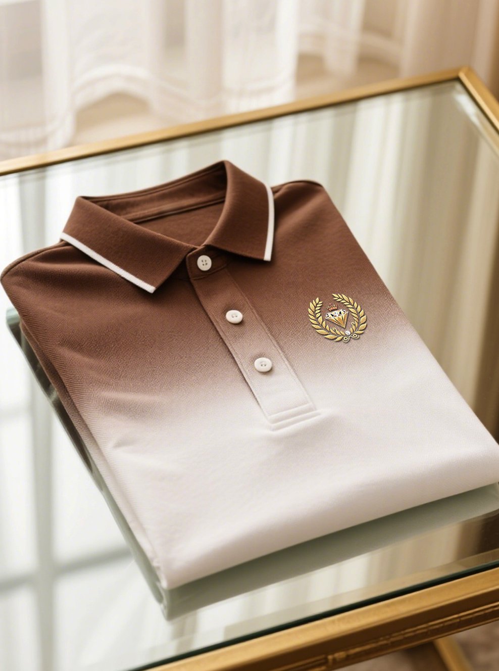Camisa polo ejecutivo casual Button de manga corta para hombre