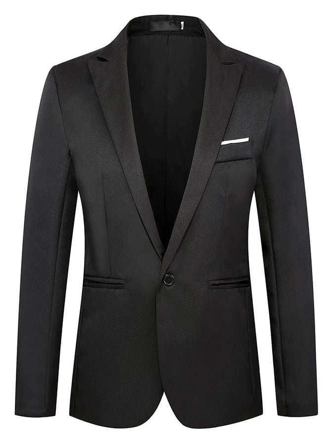 Saco formal Single-Button de corte entallado para hombre