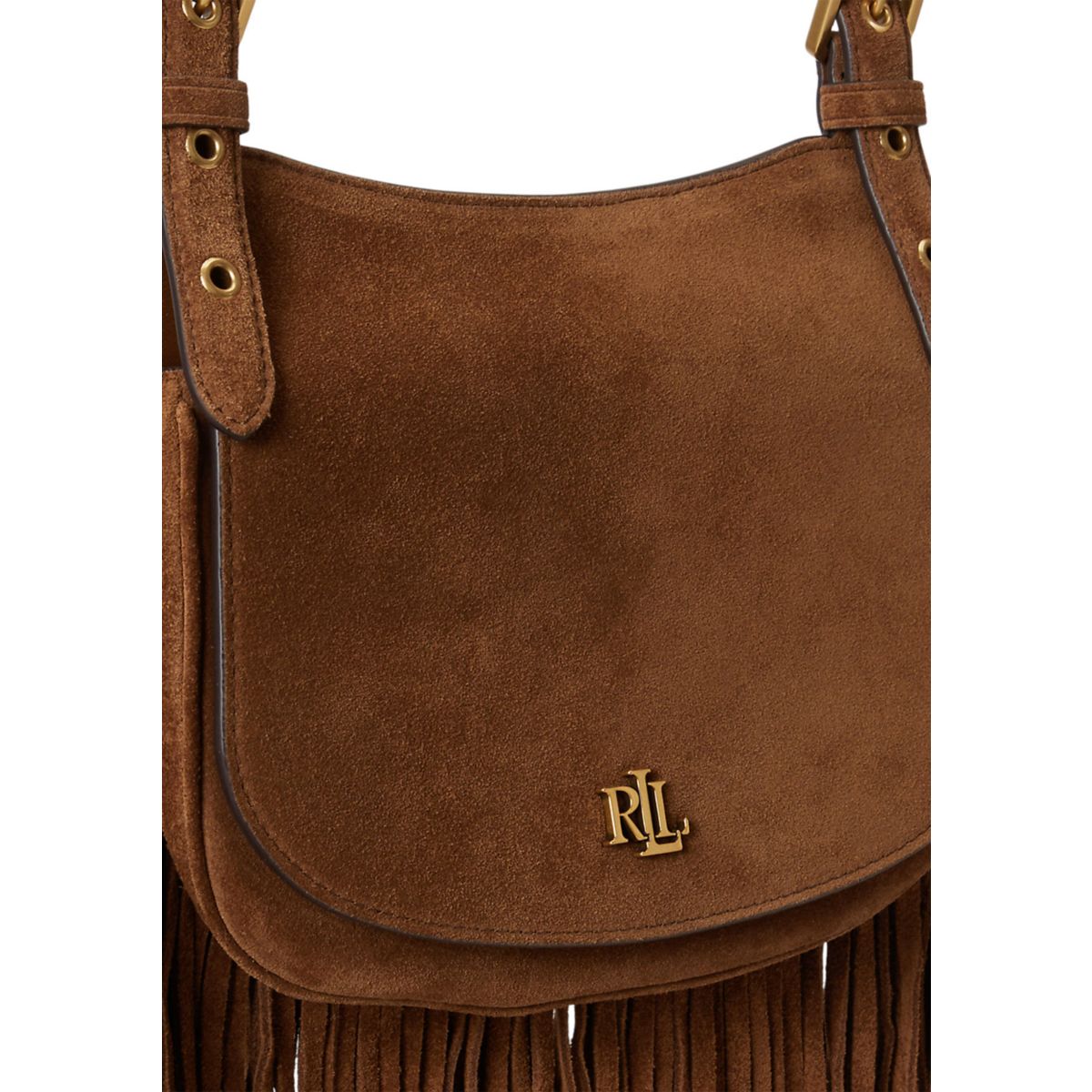 Fringe-Trim Medium Marcy Crossbody Bag - 6