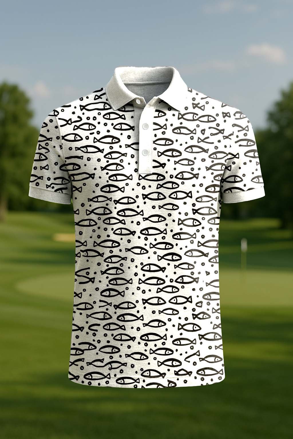 Camisa polo clásico ejecutivo Old Money Button de manga corta para hombre