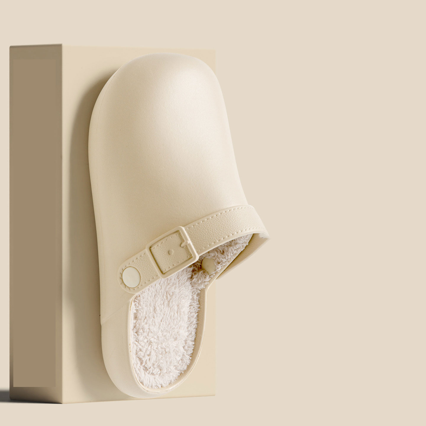 Simple, non-slip, warm de algodón slippers for indoor use, home, and couples.