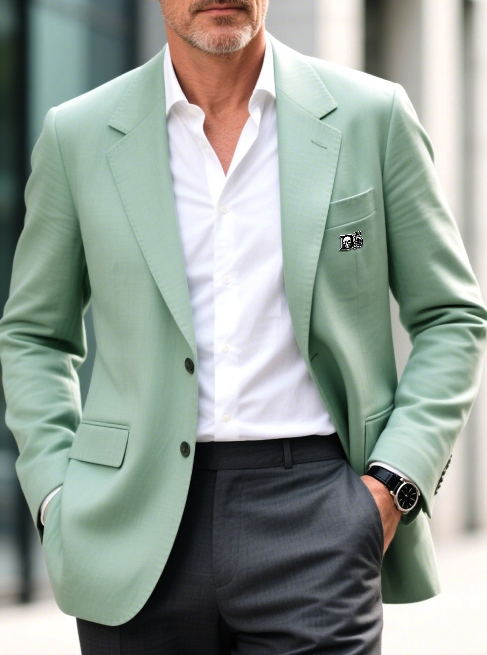 Ejecutivo casual solapa Suit para hombre