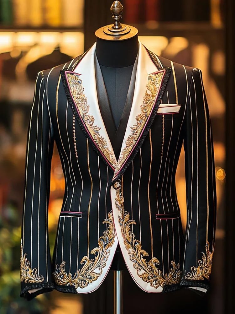 De lujo ejecutivo estampado sacos para hombre