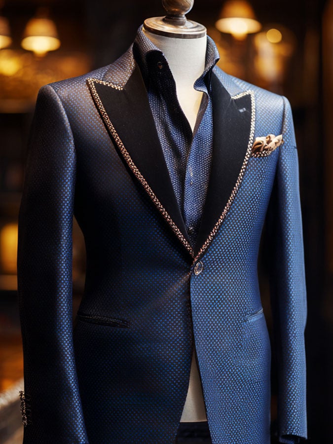 Casual clásico ejecutivo de manga larga Suit para hombre