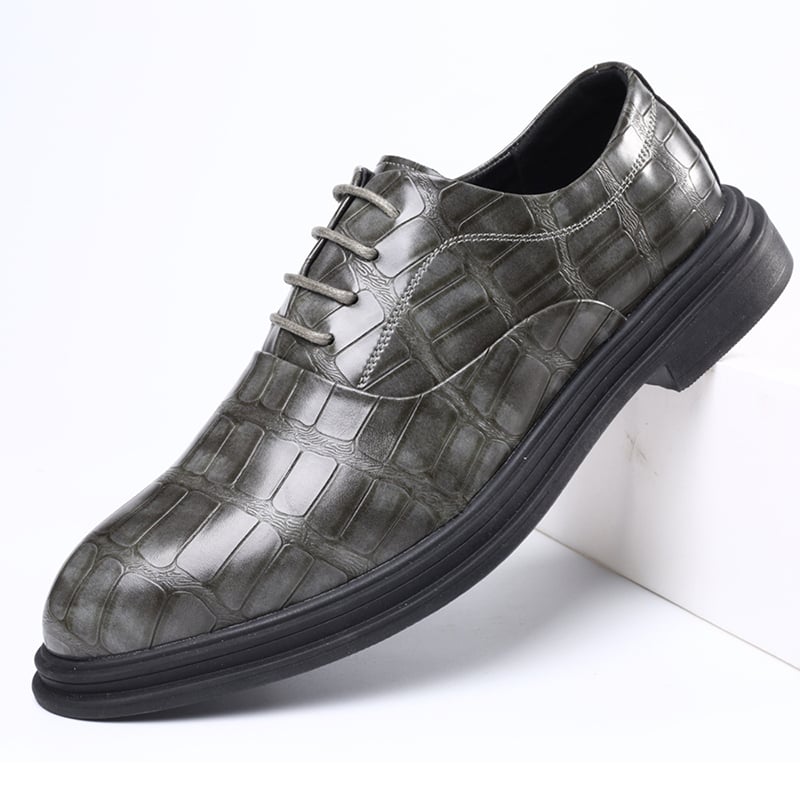 Zapatos ejecutivo casual All-Match Lace-Up cuero