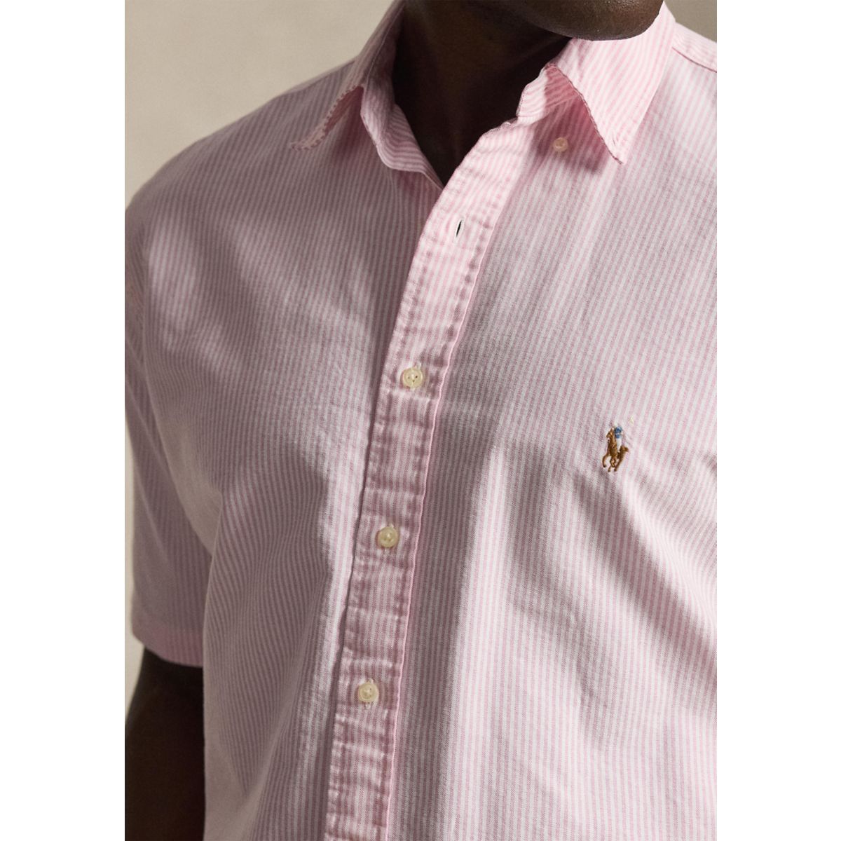 Big & Tall Striped Oxford Shirt - 3