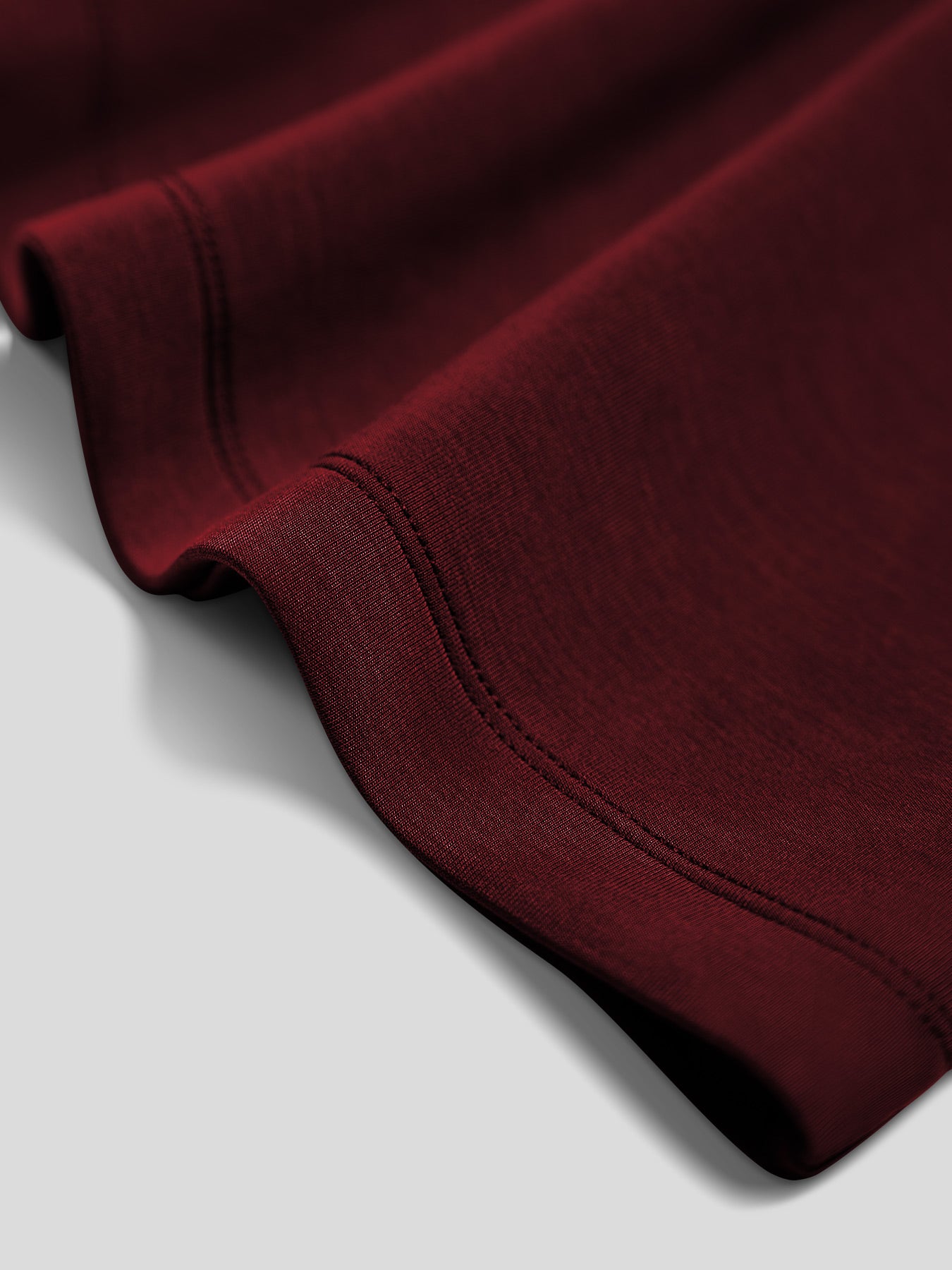 Modal Blend Elbow Patch de manga larga Tee:de corte entallado