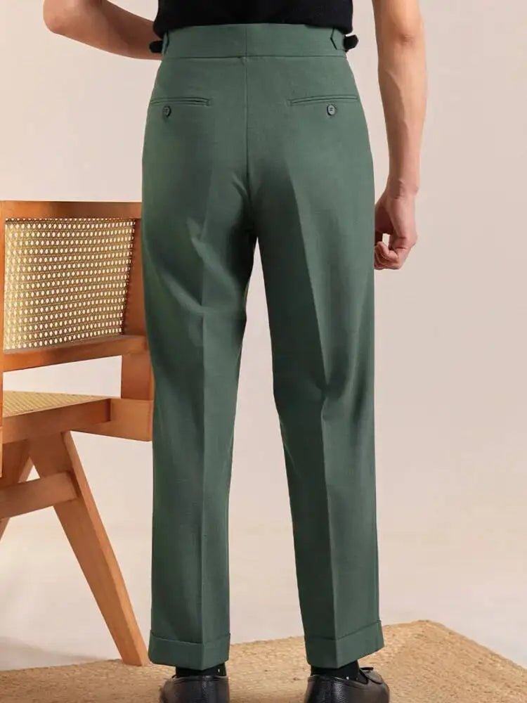 Double-pleat neapolitan trousers