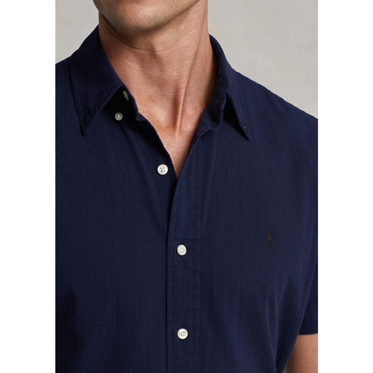 Classic Fit Seersucker Shirt - 4