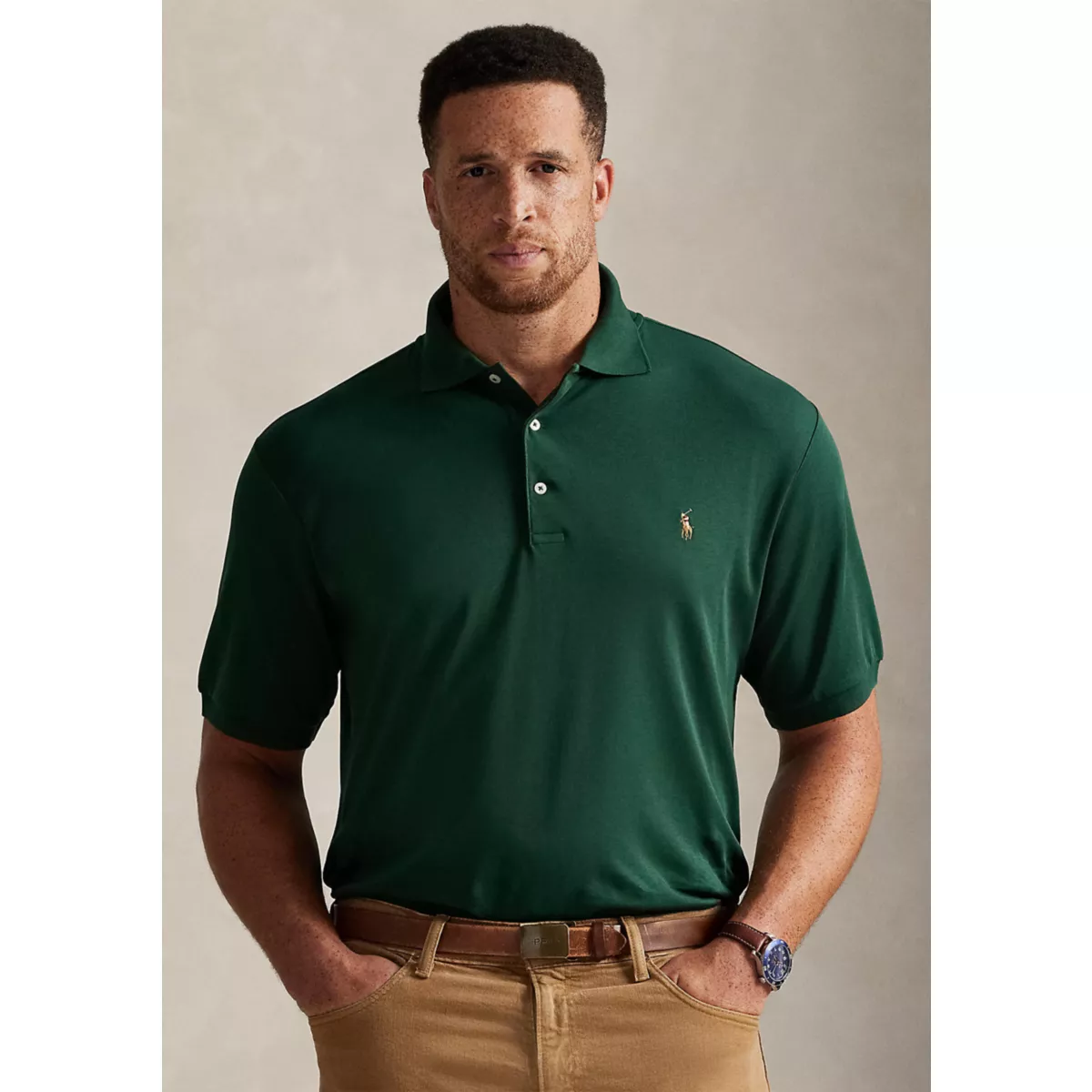 Big & Tall Soft Cotton Polo Shirt - 6