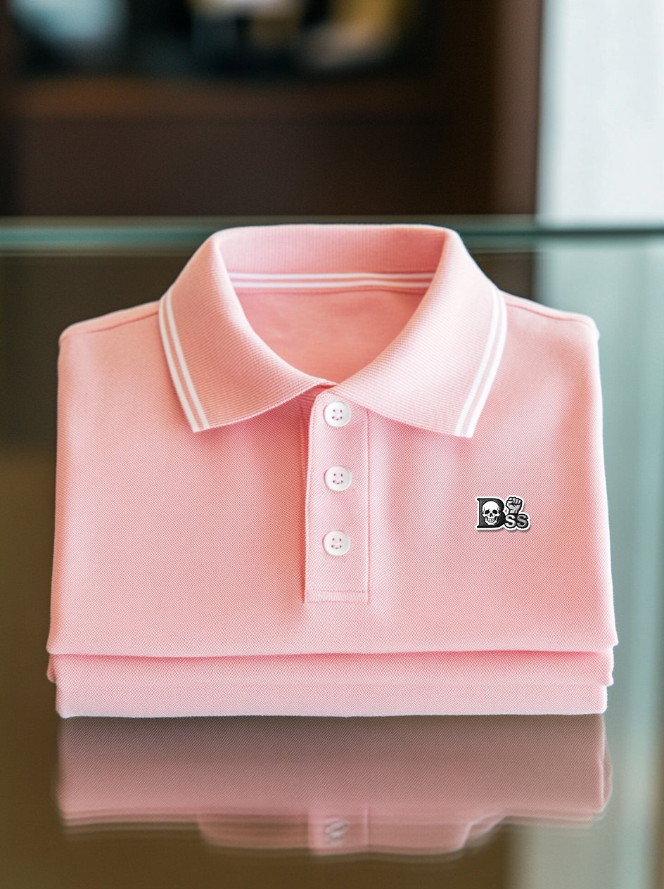 Camisa polo ejecutivo casual Button de manga corta para hombre