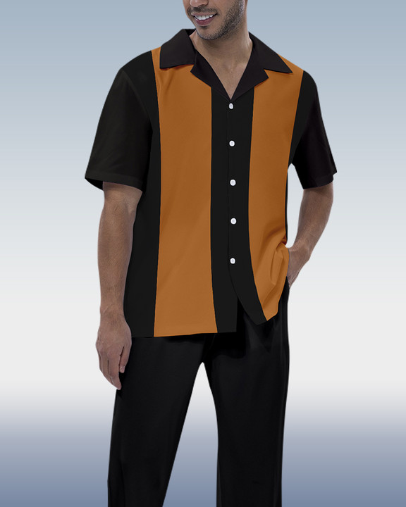 Camisa Rianmond Colorblock de manga corta Walking Set 314 para hombre
