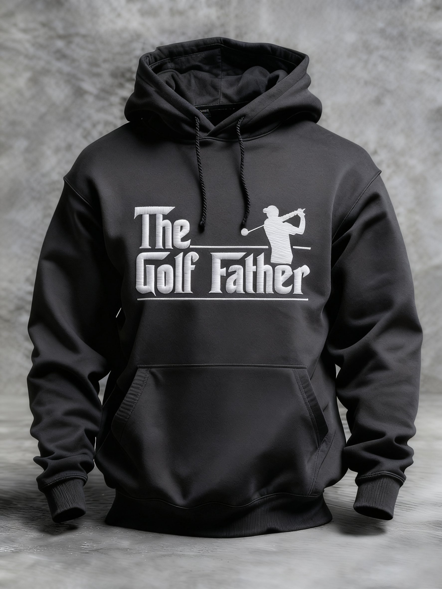 Winter Golf Customer estampado Hooded Top para hombre